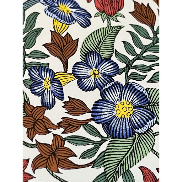 Vintage Dansk Nordic Garden Wood & Tile Board Trivet 7” Cottage Core - Picture 10 of 10